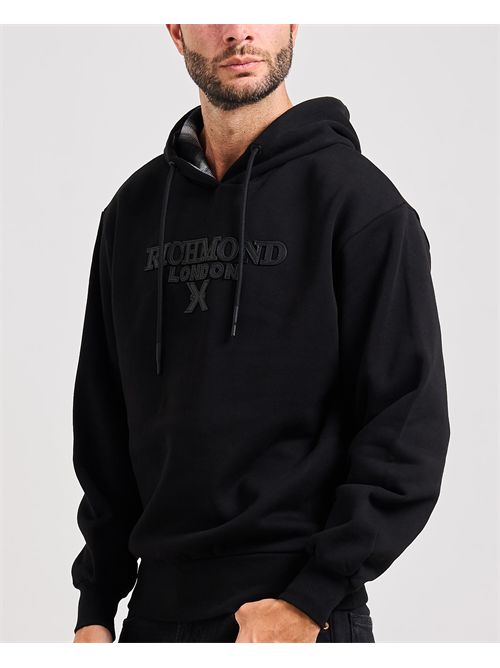 Felpa uomo Richmond X con cappuccio RICHMOND X | UMA25066FEBLACK